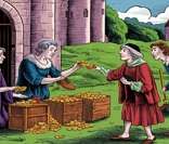 As moedas voltaram a ser usadas na transição do feudalismo para o capitalismo.