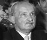 Martin Heidegger: outro importante representante da filosofia existencialista.