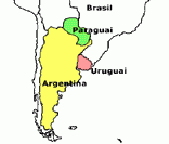 América Platina: Argentina, Uruguai e Paraguai