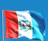 Bandeira do estado de Alagoas hasteada em maceió, capital do estado