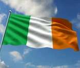 Bandeira da Irlanda hasteada