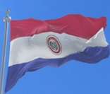 Bandeira do Paraguai em Assun&Atilde;&sect;&Atilde;&pound;o, capital do pa&Atilde;&shy;s