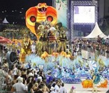 Foto do Desfile de Escola de Samba no Rio de Janeiro