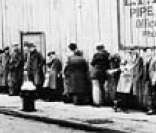 Crise de 1929: fila de desempregados