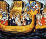 Barcos: um dos meios de transportes usados pelos cristãos para chegar ao Oriente
