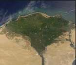 Delta do rio Nilo: um dos mais conhecidos do mundo