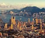 Vista da ilha de Hong Kong