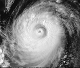 Furacão no Golfo do México (imagem de satélite)