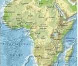 Mapa da África: relevo