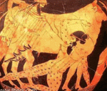 Hermes matando o gigante Argos Panotes