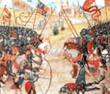Cena de uma guerra medieval