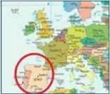 Península Ibérica na Europa - localização