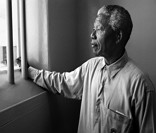 Mandela  quando estava preso por lutar contra o apartheid na África do Sul