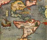 Mapa antigo da América (século XVI)