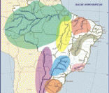 Bacia do rio Uruguai (cor laranja no mapa)