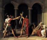 O Juramento dos Horácios (pintura de J. L. David): exemplo de obra do neoclassicismo