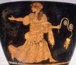 Ninfa Naiad, Mitologia Grega (pintura em vaso grego)