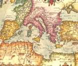 Mapa antigo das províncias romanas