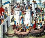 Cruzados conquistam Constantinopla em 1204