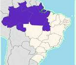Localização da região Norte no território brasileiro