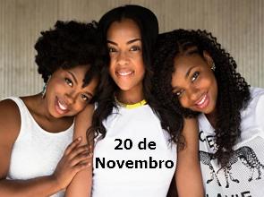 Três mulheres jovens negras