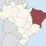 Localização da região Nordeste no território brasileiro