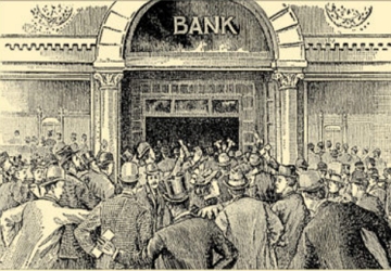 Desenho de um banco do final do s&eacute;culo XIX