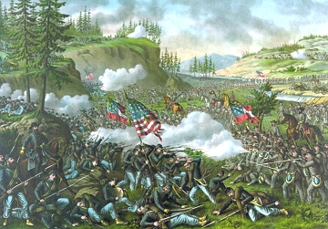 Batalha da Chickamauga durante a Guerra Civil Ameridana