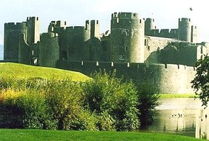 Foto de um castelo com várias torres