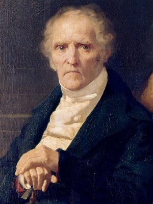 Retrato pintado do soci&oacute;logo Charles Fourier