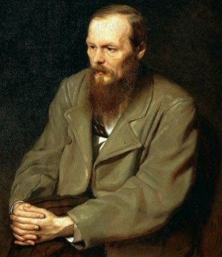 Retrato pintado do escritor russo Fi&oacute;dor Dostoi&eacute;vski