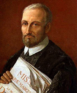 Retrato pintado do m&uacute;sico renascentista italiano Giovanni Pierluigi da Palestrina