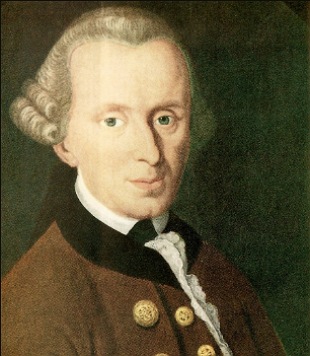 Retrato pintado do fil&oacute;sofo Immanuel Kant