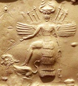 Representação em relevo da deusa Ishtar