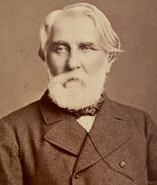 Foto do escritor russo Ivan Turgu&ecirc;niev