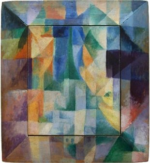 Janelas Simult&acirc;neas sobre a Cidade, pintura do cubismo abstrato