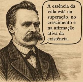 Ilustra&ccedil;&atilde;o representando a ideia de Vontade de pot&ecirc;ncia de Nietzsche 
