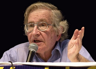 Foto do fil&oacute;sofo Noam Chomsky