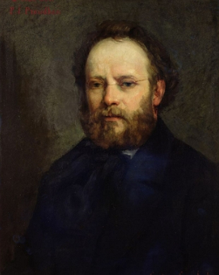 Retrato pintado de Pierre Joseph Proudhon