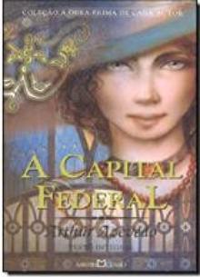 Capa do livro A Capital Federal de Artur Azevedo, mulher com chapéu na capa