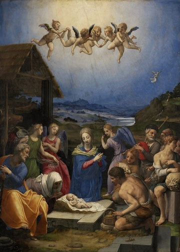 Adora&ccedil;&atilde;o dos pastores, obra de Agnolo Bronzino