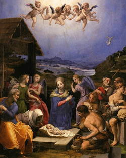 Adora&ccedil;&atilde;o dos pastores, obra de Agnolo Bronzino