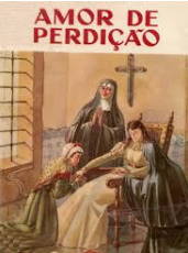 Capa antiga do livro Amor de Perdição de Camilo Castelo Branco