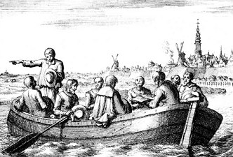 Os anabatistas leem a B&iacute;blia, ilustra&ccedil;&atilde;o