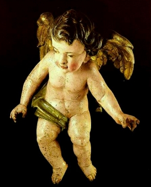 Escultura de um anjo