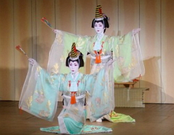 Apresentação de uma peça teatral no Japão