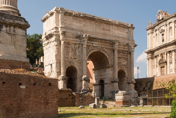 Arco Triunfal de S&eacute;timo Severo no F&oacute;rum Romano