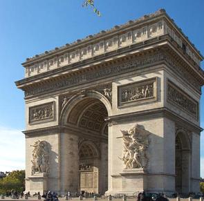 Foto do Arco do Triunfo de Paris