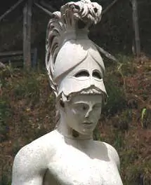 Escultura de Ares, deus da guerra na mitologia grega