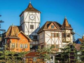 Arquitetura alemã da cidade de Blumenau em Santa Catarina